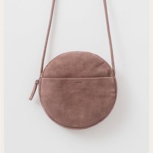 Baggu Circle Purse 2 Taro Nubuck (muted pink/purple)